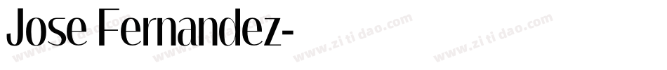 Jose Fernandez字体转换